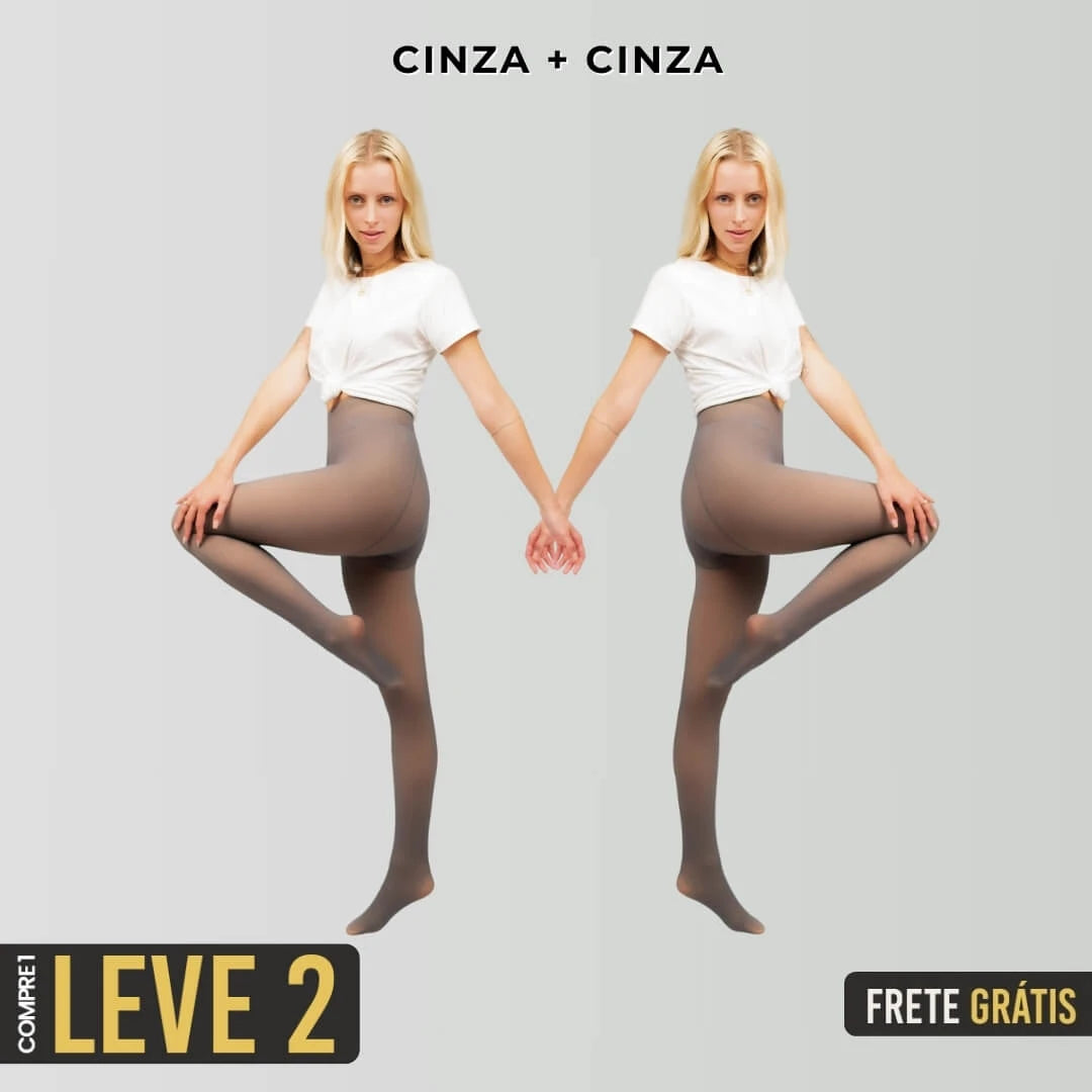 KIT 2 Meia-Calça Peluciada com Lã