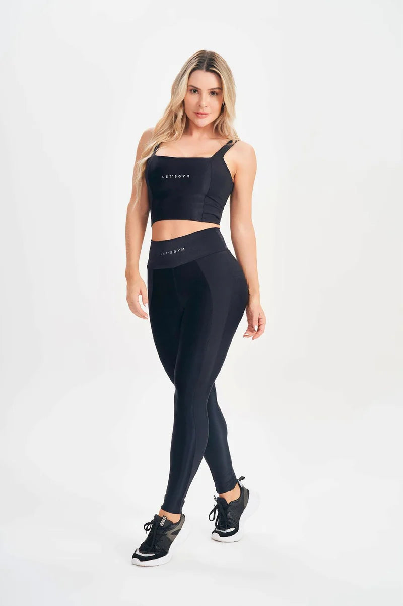 Top + Legging Lest Gym Preto
